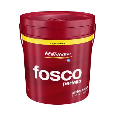 Tinta Látex PVA Fosca Renner Fosco Perfeito 18L Cor Branco