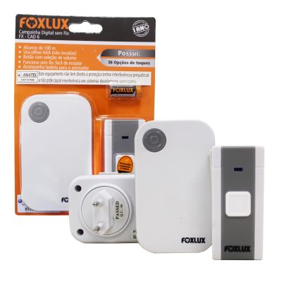 Campainha Sem Fio Foxlux - Bivolt